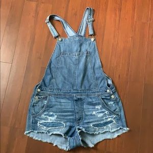 American Eagle Jean Overall Shorts